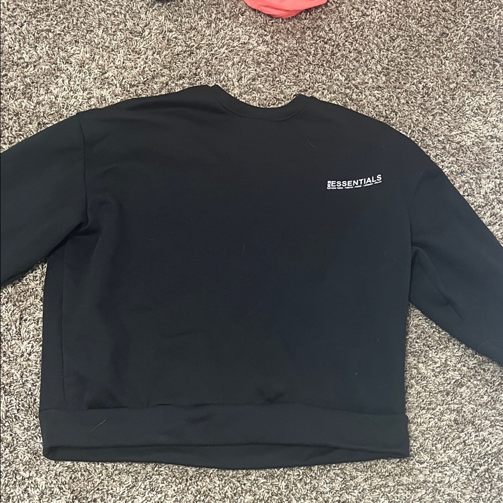 Essentials Black Sweater